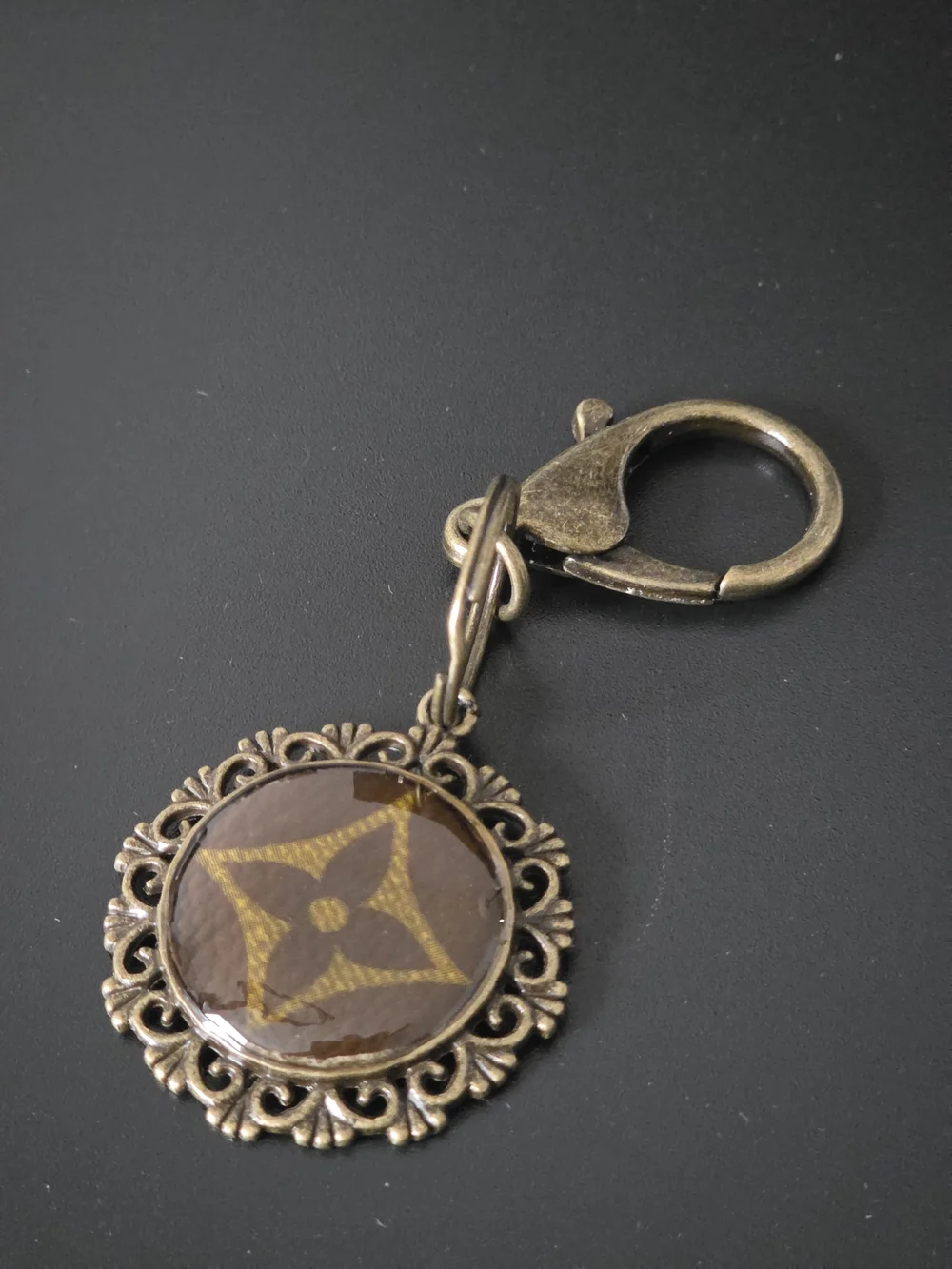 Louis Vuitton Handmade Monogram Keychain Charm.